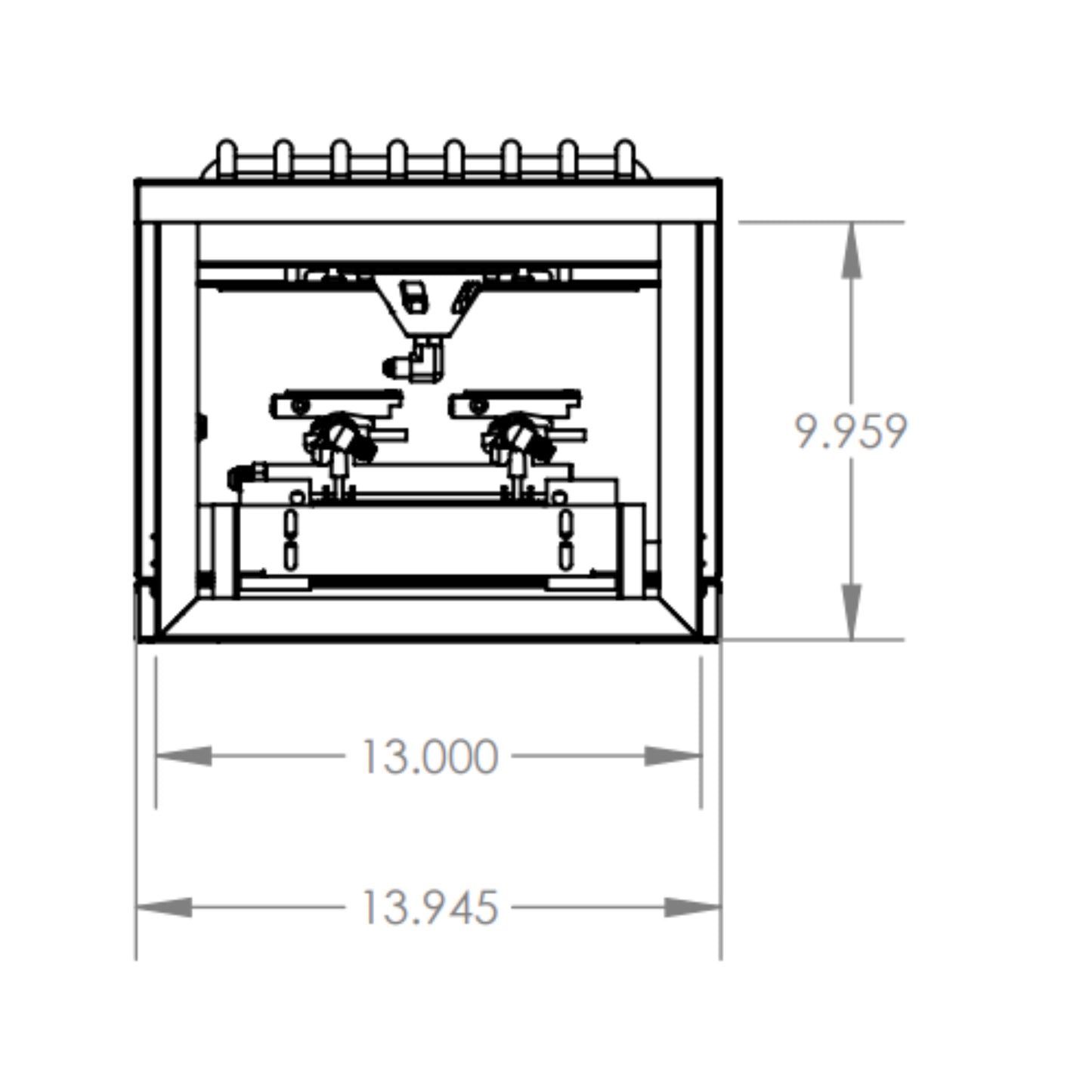 Encore Double Side Burner - Natural Gas