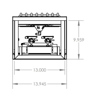 Encore Double Side Burner - Natural Gas