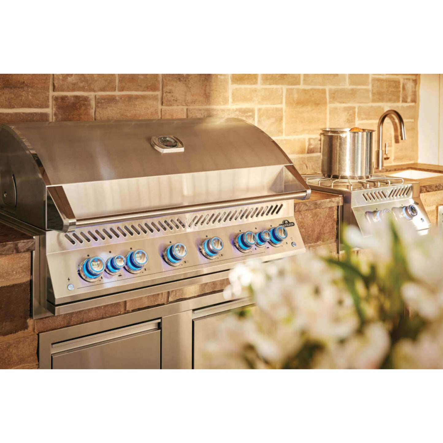 Napoleon Built-In 700 Series 44" Liquid Propane Grill with Dual Infrared Rear Burners - Stainless Steel