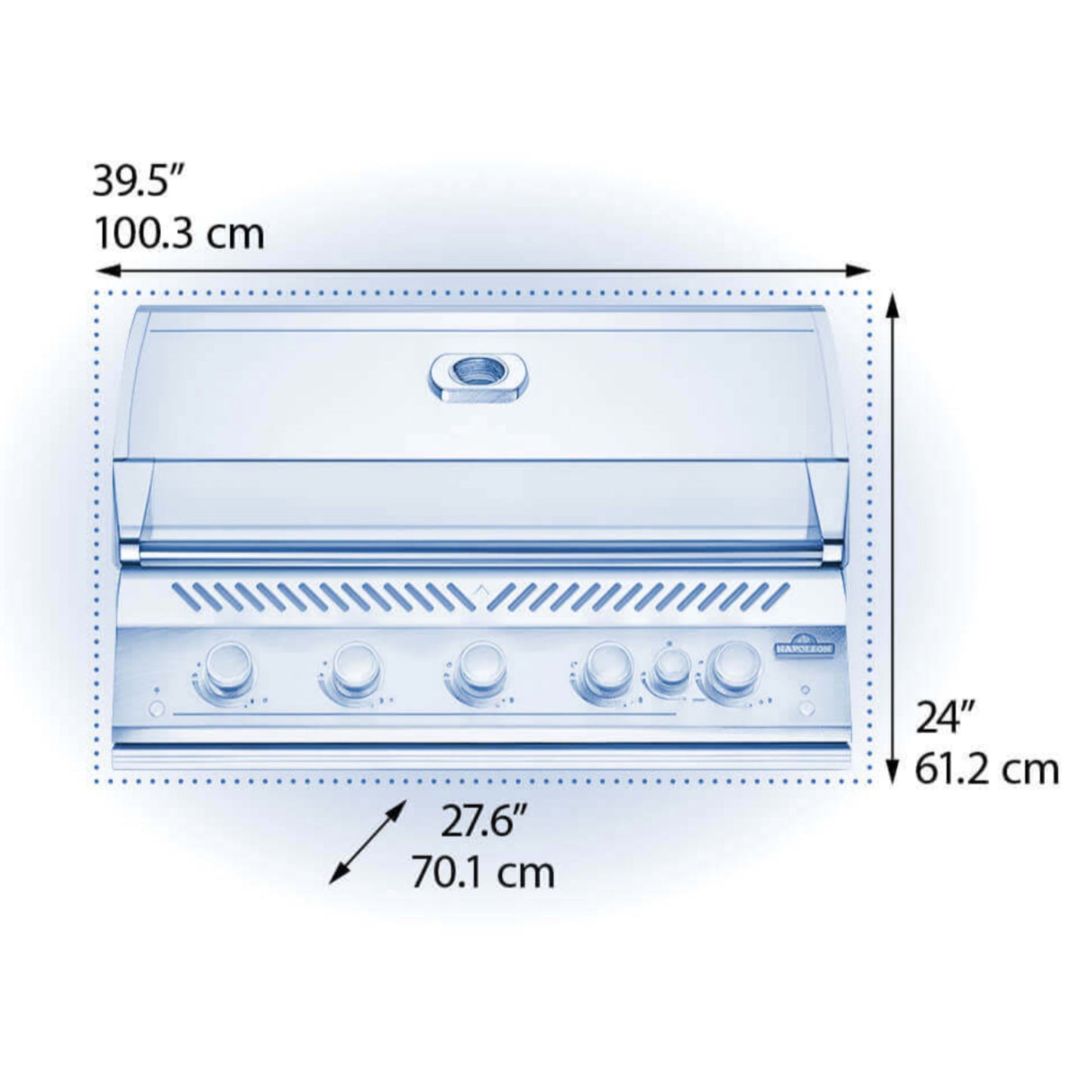 Napoleon Built-In 700 Series 38" Propane Grill with Infrared Rear Burner - Stainless Steel