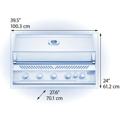 Napoleon Built-In 700 Series 38" Propane Grill with Infrared Rear Burner - Stainless Steel