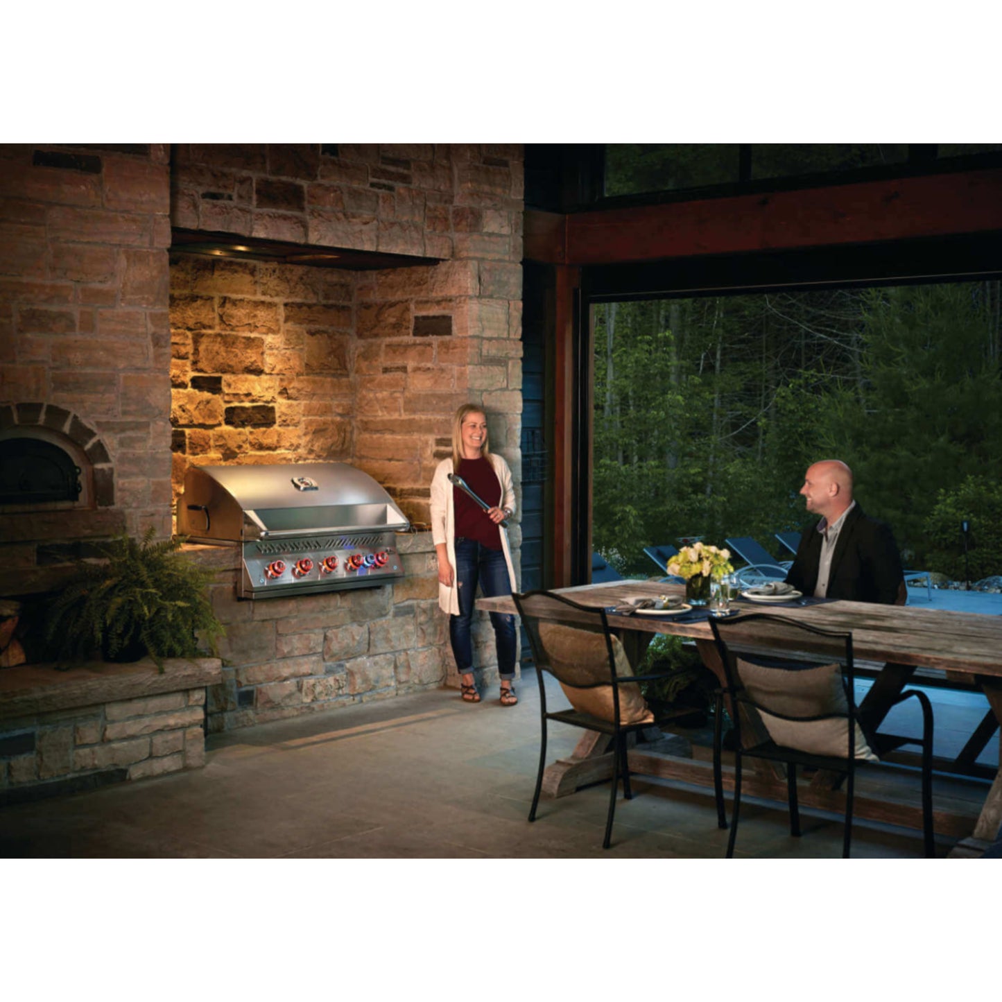Napoleon Built-In 700 Series 38" Propane Grill with Infrared Rear Burner - Stainless Steel