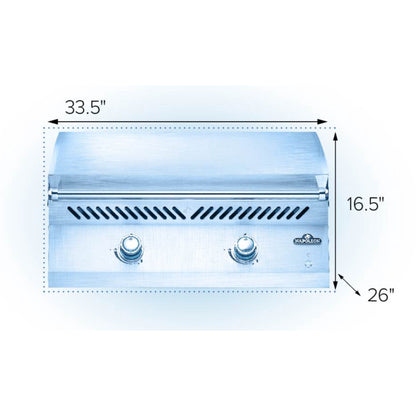 Napoleon Grill Built-In 700 Series 32" Griddle, Propane, Stainless Steel