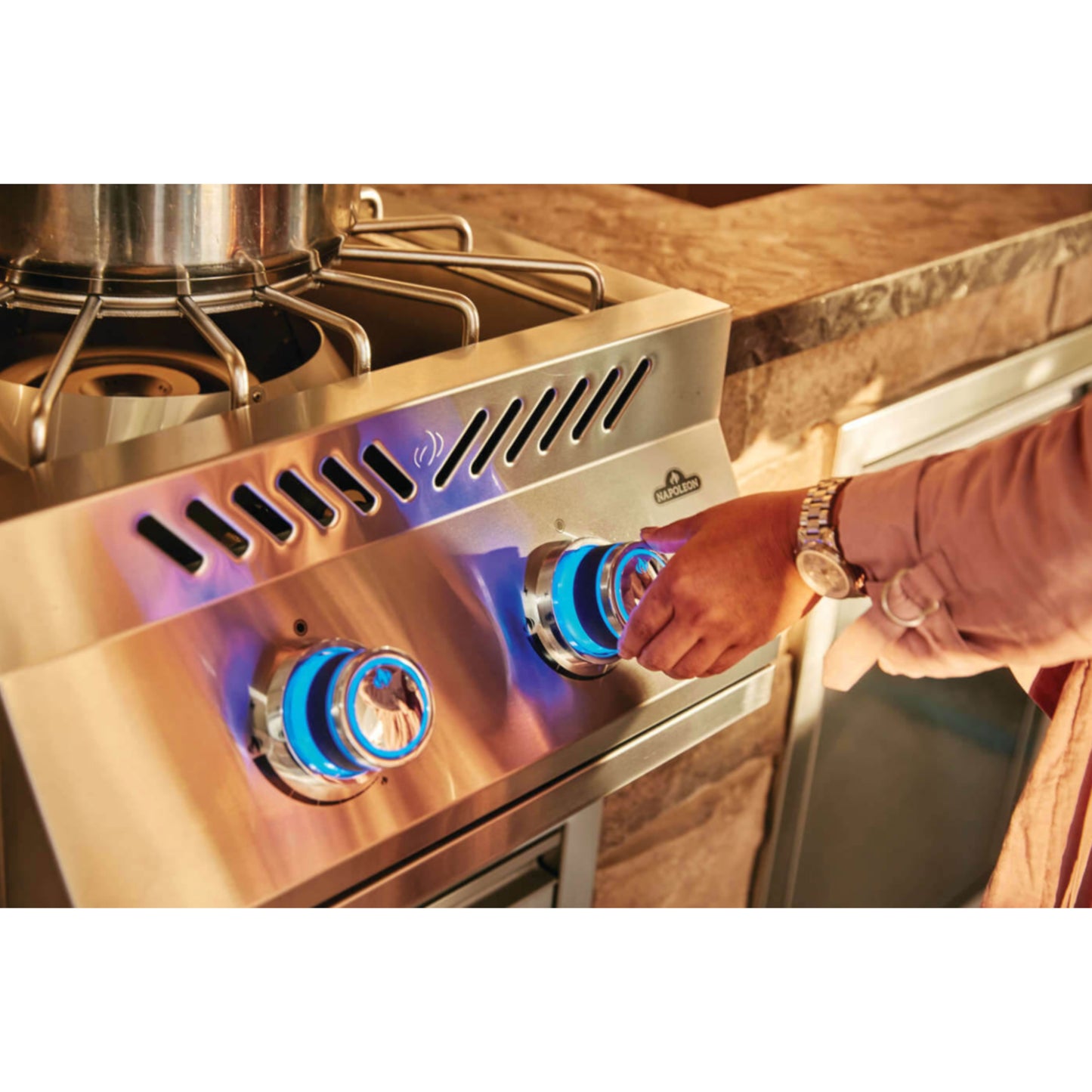 Napoleon Grill Built-In 700 Series 18" Power Burner Natural Gas, Stainless Steel
