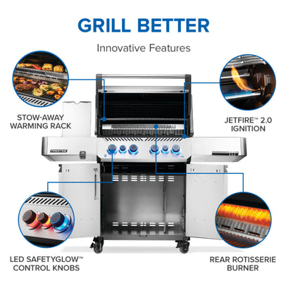 Napoleon Prestige® 500 Propane Gas Grill (Stainless Steel)