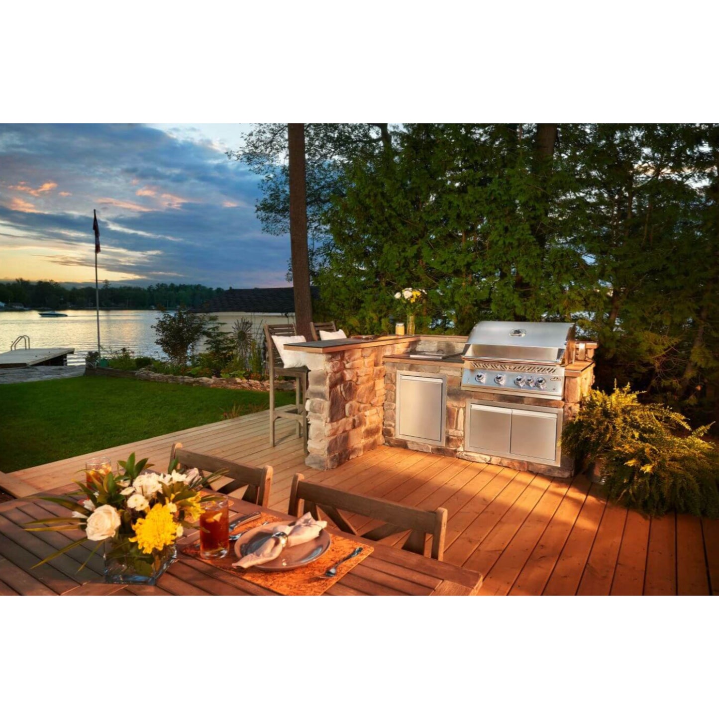 Napoleon Built-In 700 Series 32" Liquid Propane Grill with Infrared Rear Burner - Stainless Steel