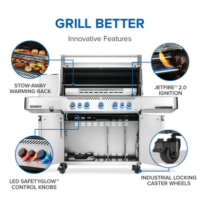 Napoleon Prestige® 665 Propane Gas Grill (Stainless Steel)