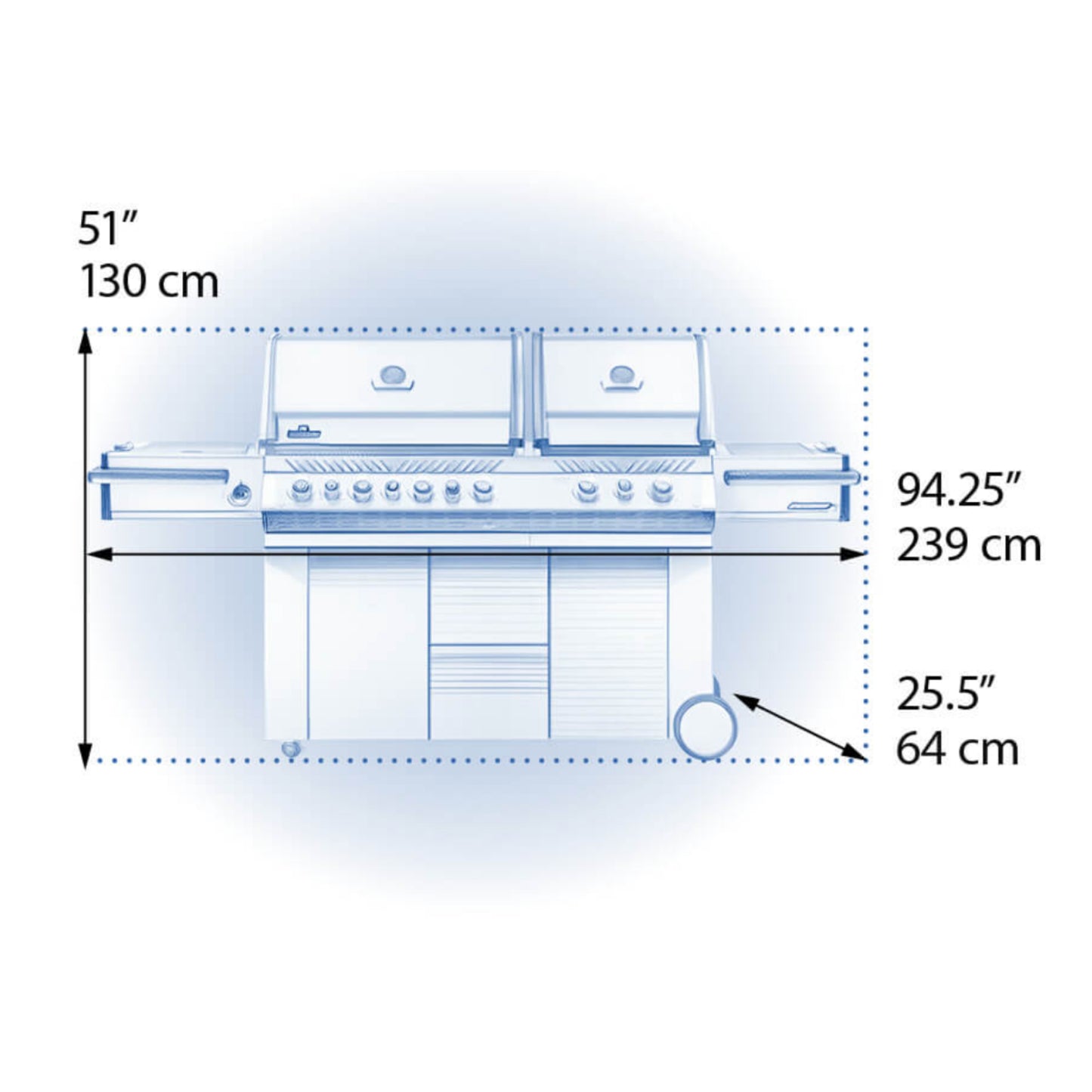 Napoleon Grill Prestige® PRO 825 Propane Gas Grill with Power Side Burner and Infrared Rear & Bottom Burners, Stainless Steel