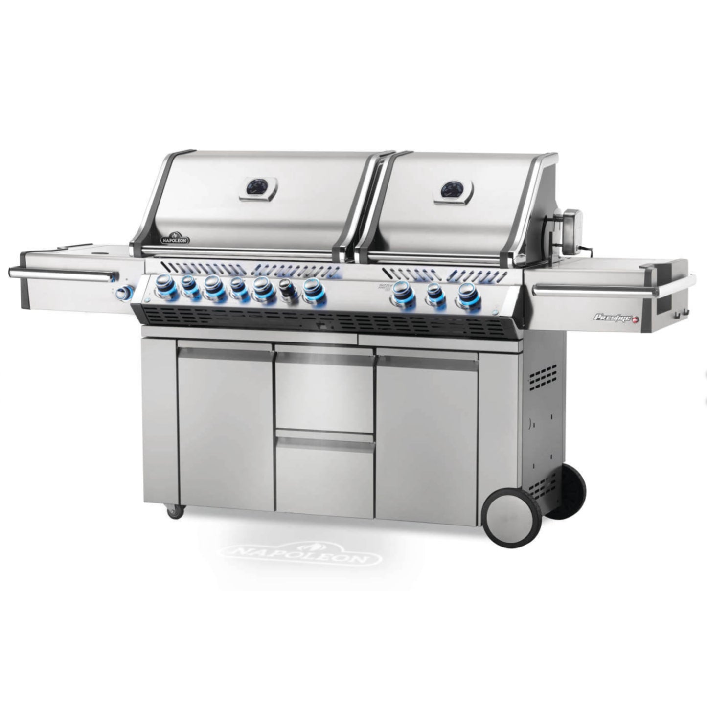 Napoleon Grill Prestige® PRO 825 Propane Gas Grill with Power Side Burner and Infrared Rear & Bottom Burners, Stainless Steel