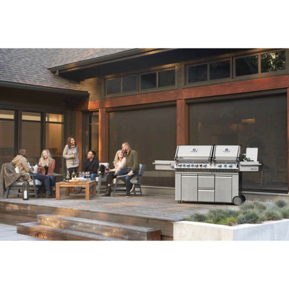 Napoleon Grill Prestige® PRO 825 Propane Gas Grill with Power Side Burner and Infrared Rear & Bottom Burners, Stainless Steel