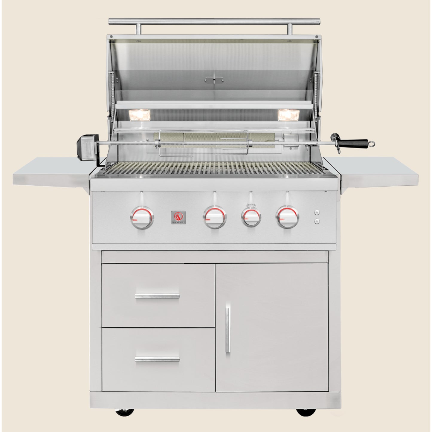 Summerset TRL Pro Freestanding 32" Natural Gas Grill with Deluxe Cart