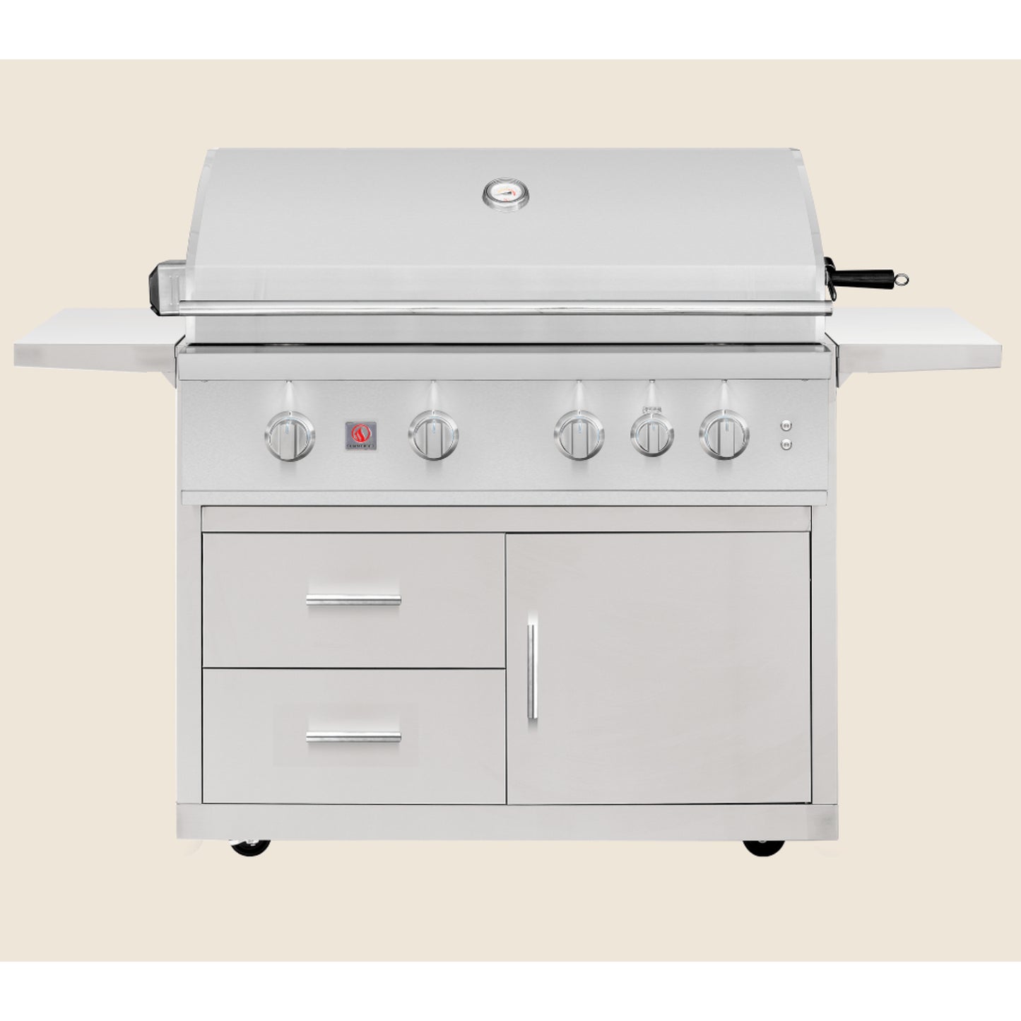 Summerset TRL Pro Freestanding 40" Natural Gas Grill with Deluxe Cart