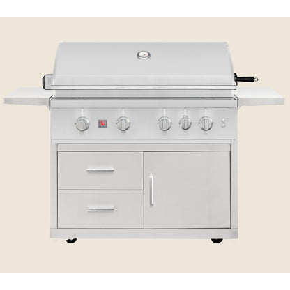 Summerset TRL Pro Freestanding 40" Natural Gas Grill with Deluxe Cart
