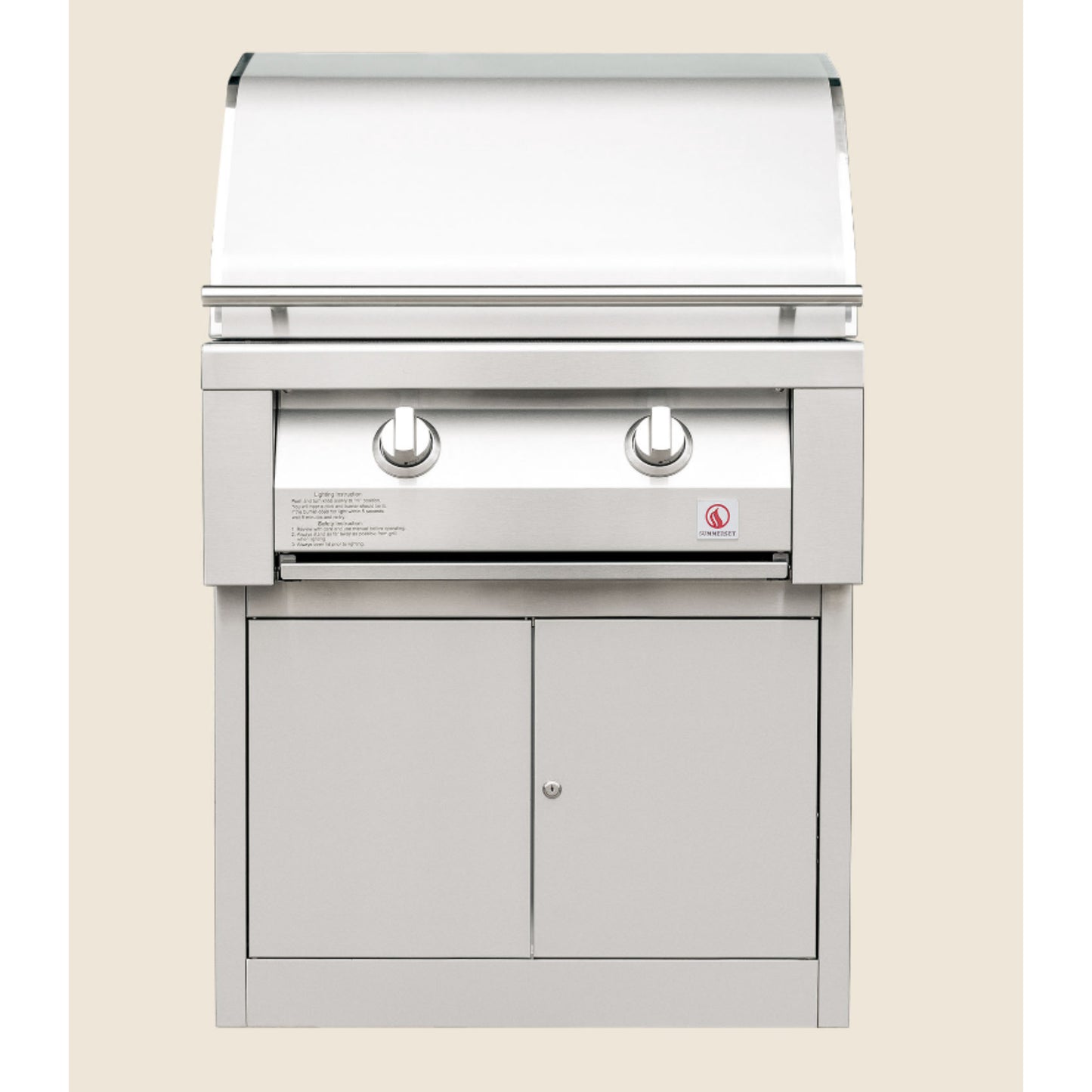 Summerset Freestanding 30" Natural Gas Resort Grill with Pedestal Cart