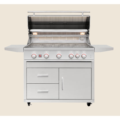 Summerset Sizzler Pro 40" Freestanding Liquid Propane Grill with Deluxe Cart