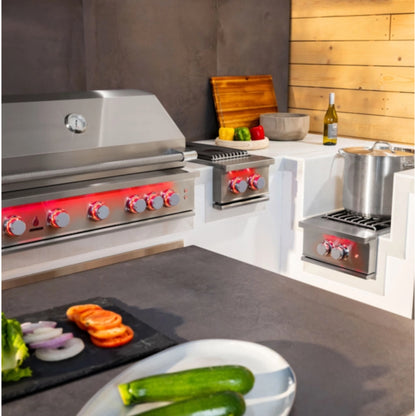 TrueFlame 32" 4-Burner Freestanding Liquid Propane Grill with Deluxe Cart