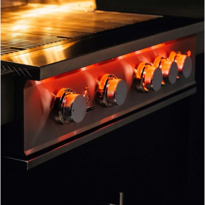TrueFlame 32" 4-Burner Freestanding Liquid Propane Grill with Deluxe Cart