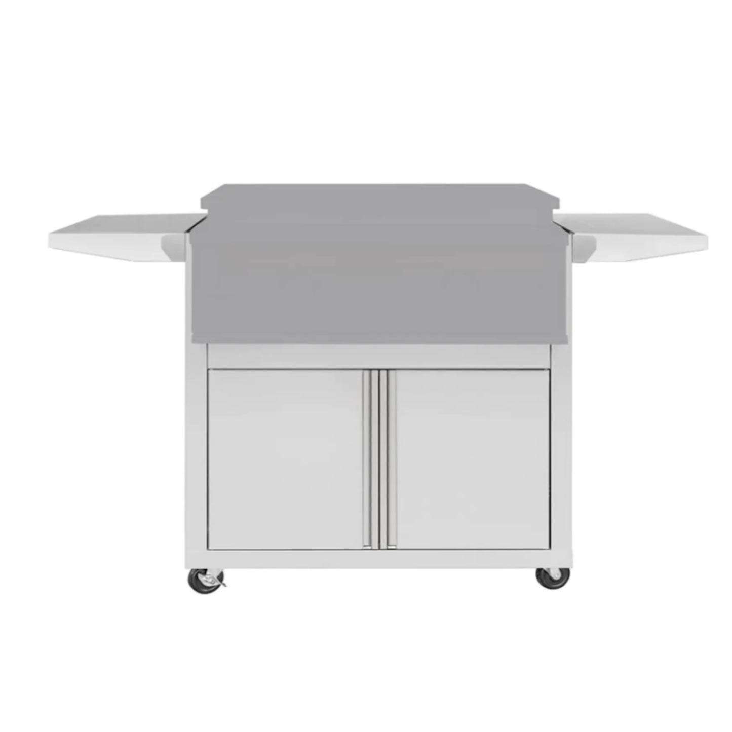 TrueFlame Deluxe Cart for Gas Griddles, Handleless, Fold-Down Side Shelves
