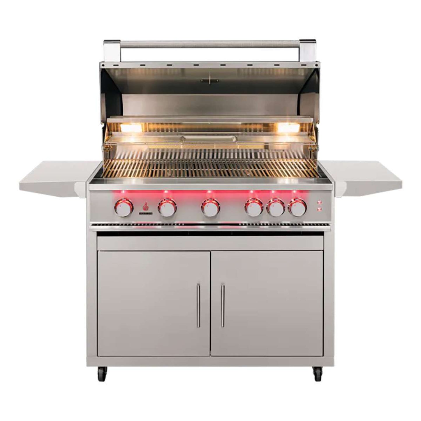 TrueFlame 40" 5-Burner Freestanding Natural Gas Grill with Deluxe Cart