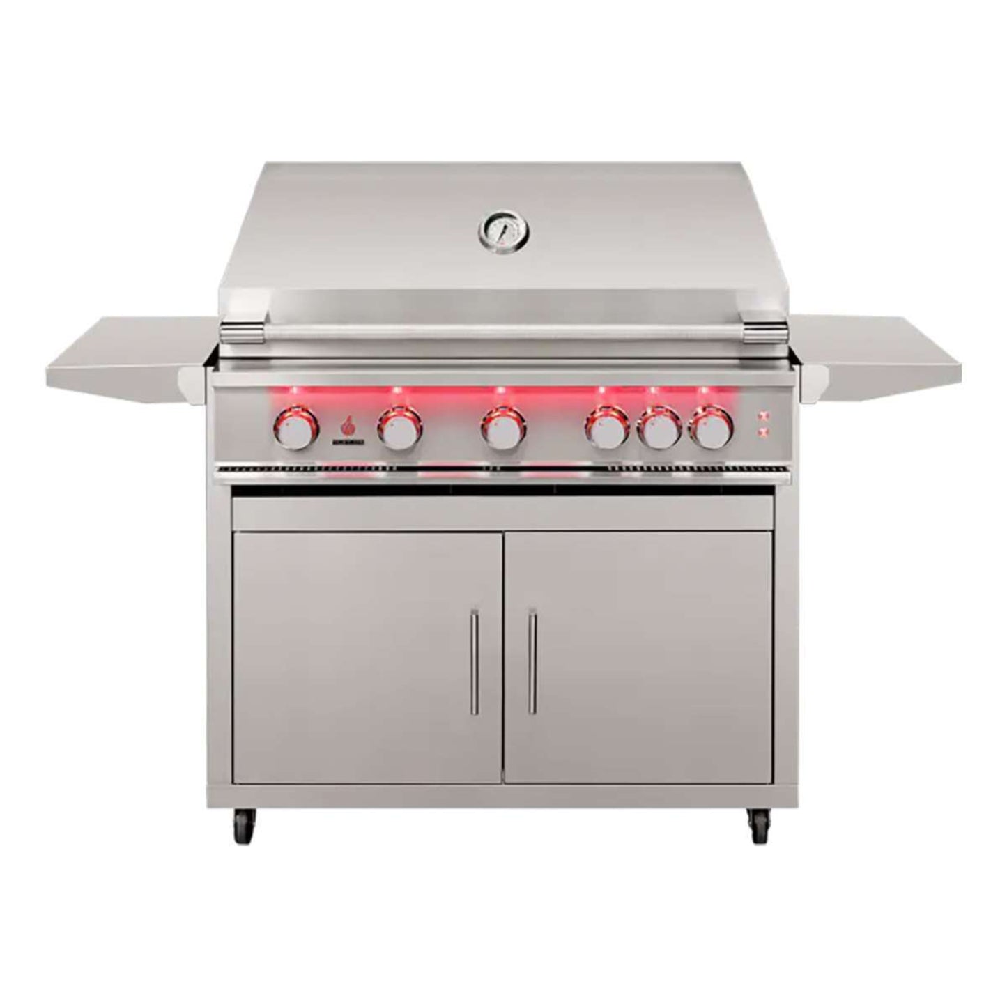 TrueFlame 40" 5-Burner Freestanding Natural Gas Grill with Deluxe Cart