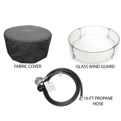 American Fyre Cosmopolitan French Barrel Oak Round Fire Table – 645-BA-FO-M2xC