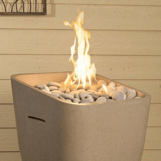 American Fyre Designs Fire Pit Mixed Cloud and Greige Creekstones CSTN-20-CG