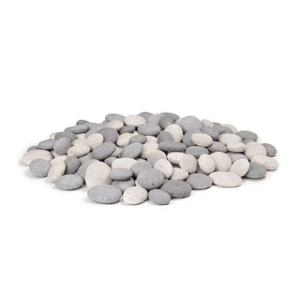 American Fyre Designs Fire Pit Mixed Cloud and Greige Creekstones CSTN-20-CG