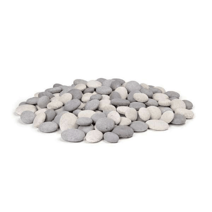American Fyre Designs Fire Pit Mixed Cloud and Greige Creekstones CSTN-20-CG
