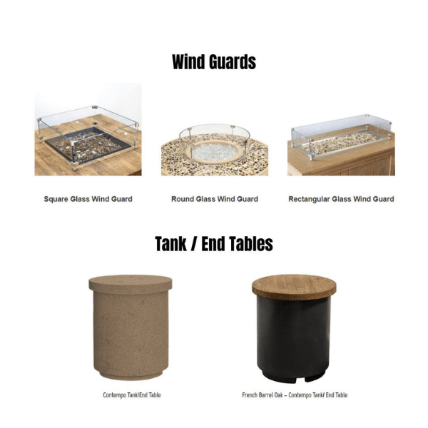 American Fyre Designs The Voro Square Fire Table 725-xx-11-M2xC
