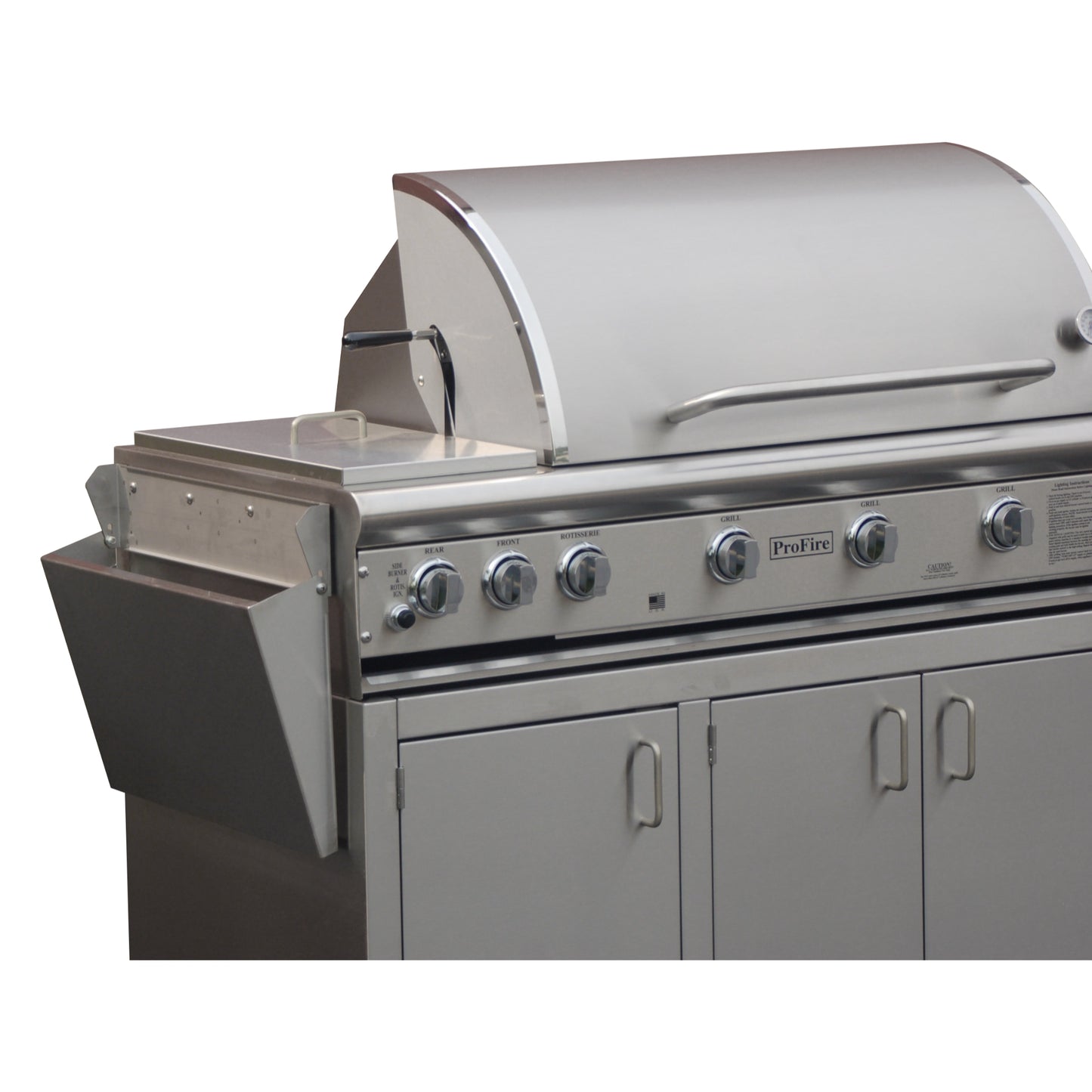 MHP ProFire DLX 48-Inch Freestanding Propane Gas Grill with Double Side Burner – 66,000 BTU