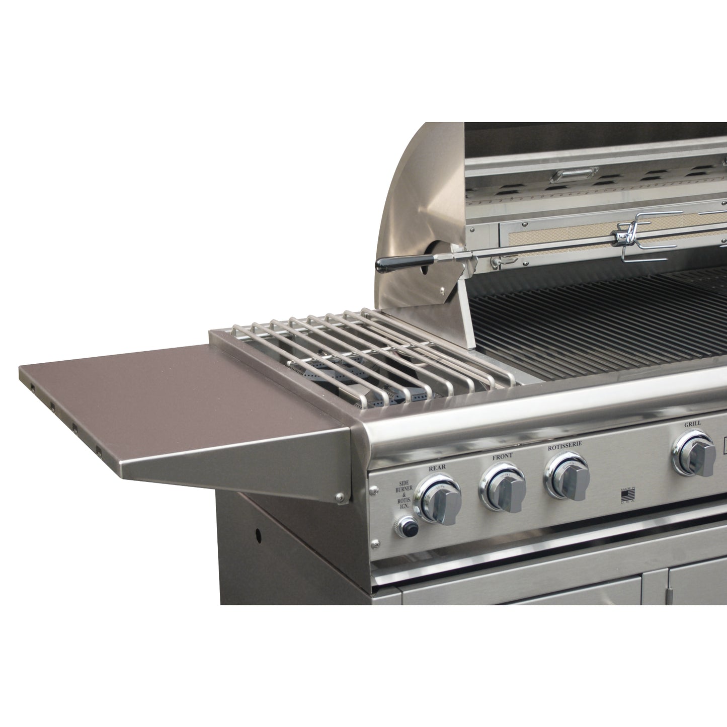 MHP ProFire DLX 48" Freestanding Propane Gas Grill – Double Side Burner