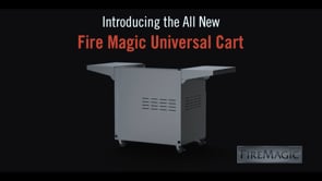 34" Portable Cart Gas Grill Base for Echelon Black Glass Pizza Oven