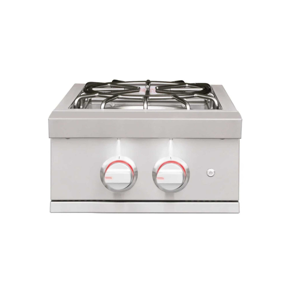 Summerset Pro Power Burner in stainless steel with dual-ring grate and two front control knobs