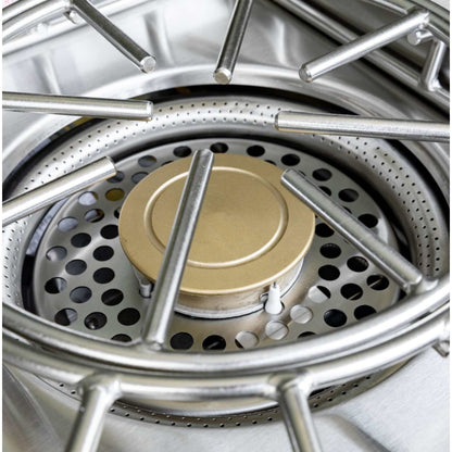 Summerset Pro Power Burner with stainless steel dual-ring burner and brass center cap