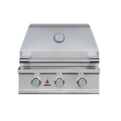 TrueFlame E Series 25" 3-Burner Freestanding Natural Gas Grill with Deluxe Cart