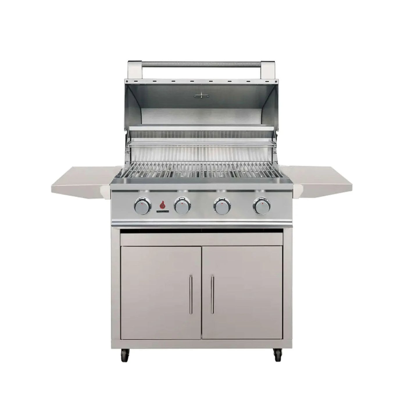 TrueFlame E Series 32" 4-Burner Freestanding Liquid Propane Grill with Deluxe Cart