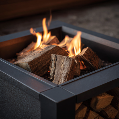 Lafayette Design Zero Black 2000 mm Wood-Burning Fire Pit