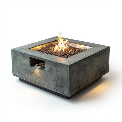Savanna Stone Gas Fire Pit Table