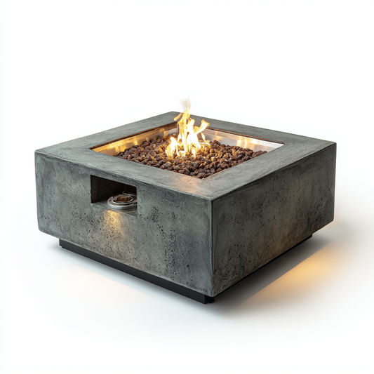 Savanna Stone Gas Fire Pit Table